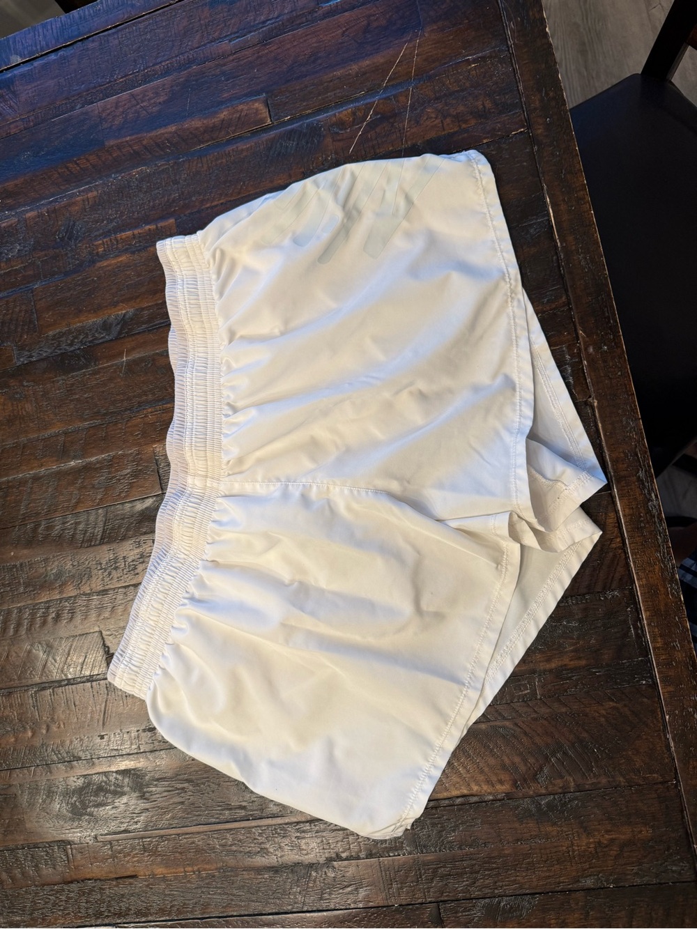 Nike White Women's Athletic Shorts with Elastic Waist